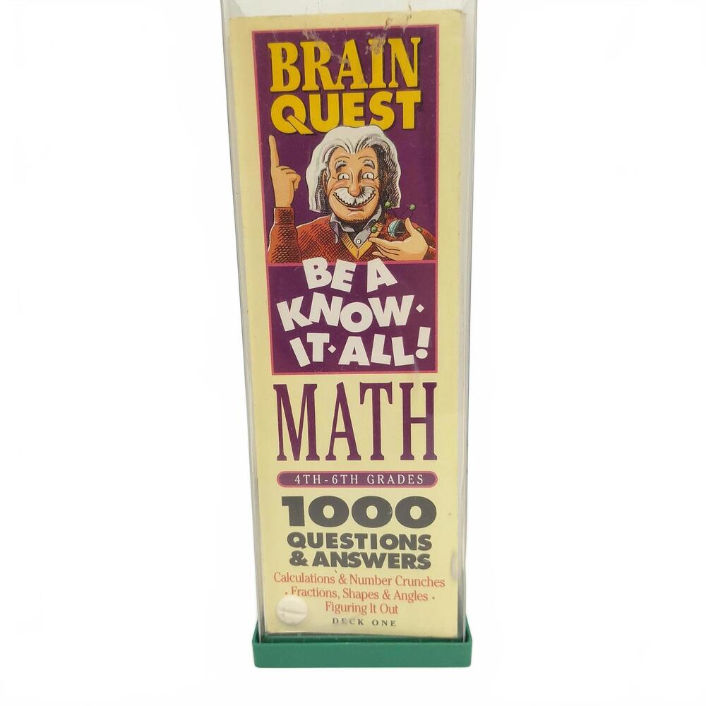 Brain Quest Math 4th-6th Grades 1000 Questions Answers 2‎ Decks